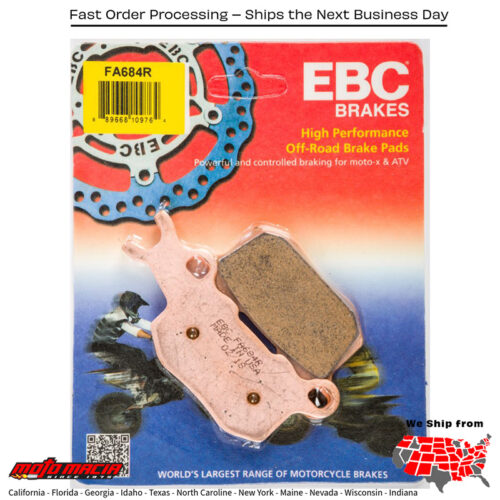 Brake Pads Fa684r Sintered R Series Can-Am Defender Hd10 2016-2016