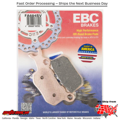 Brake Pads Fa684sv Severe Duty Sv Series Can-Am Defender Hd10 2016-2018