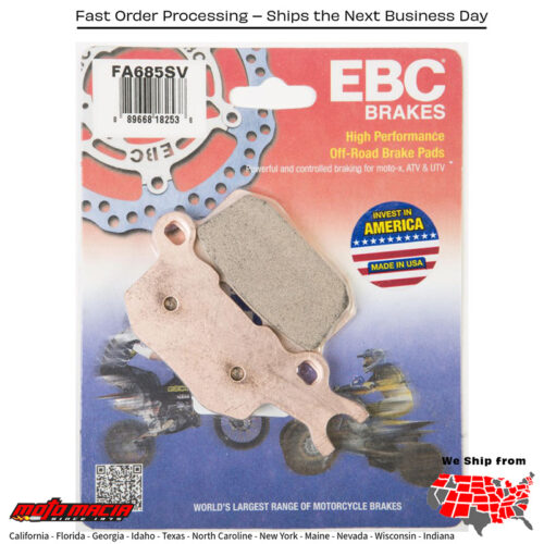 Brake Pads FA685SV Severe Duty SV Series Can-Am Defender HD10 2016-2018