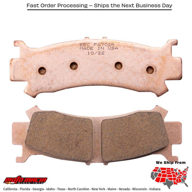 Brake Pads Fa702r Sintered R Series Honda Sxs1000m3 Pioneer 1000 2016-2018 - Image 2