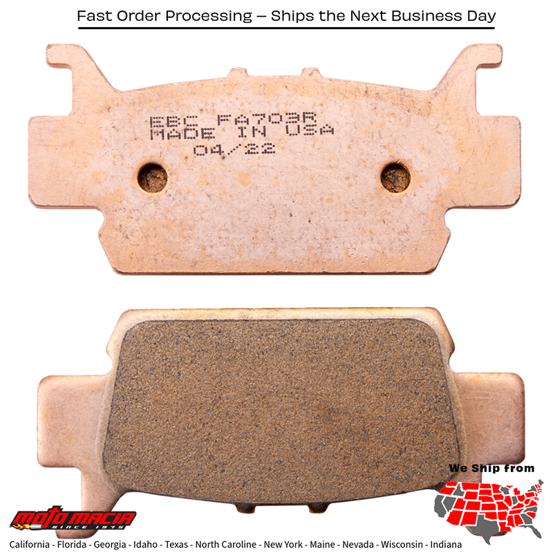 Brake Pads Fa703r Sintered R Series Honda Sxs1000m3 Pioneer 1000 2016-2018 - Image 3
