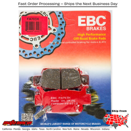 Brake Pads Fa703x Carbon X Series Honda Sxs1000m3 Pioneer 1000 2016-2018