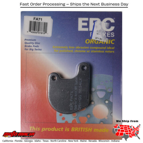 Brake Pads Fa71 Organic Harley-Davidson Fxr Super Glide 1982-1983