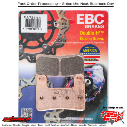 Brake Pads Fa724hh Double-H Sintered for BMW S1000RR and S1000R 2018-2020