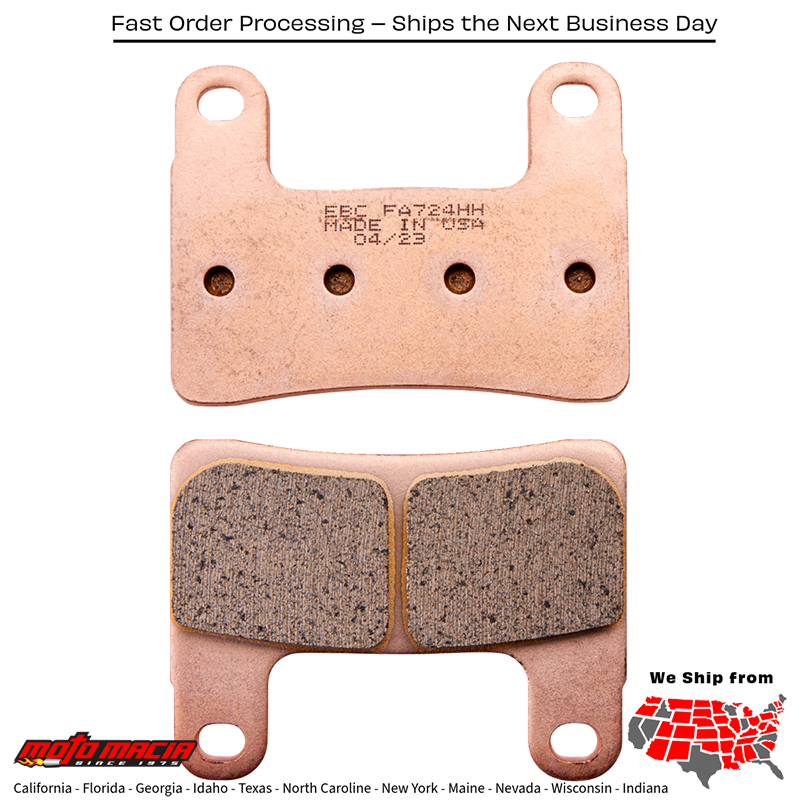 Brake Pads Fa724hh Double-H Sintered for BMW S1000RR and S1000R 2018-2020 - Image 2