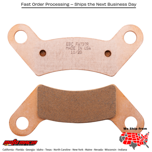 Brake Pads Fa737r Sintered R Series Arctic Cat/Textron Stampede 4 2018-2018