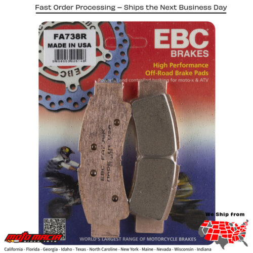 Brake Pads Fa738r Sintered R Series Kawasaki Krx 1000 Teryx 2020-2021