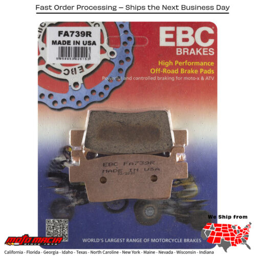 Brake Pads Fa739r Sintered R Series Kawasaki Krx 1000 Teryx 2020-2021 Kawas