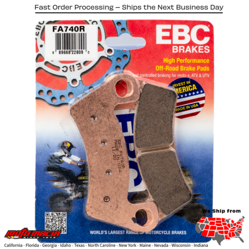 Brake Pads Fa740r Sintered R Series Arctic Cat Prowler Pro Crew 2020-2020
