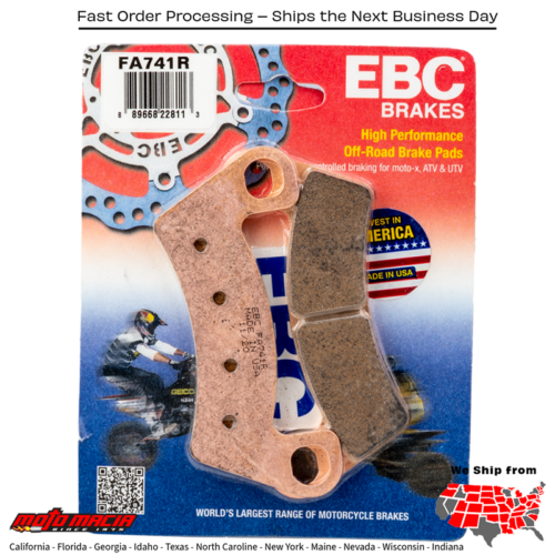 Brake Pads Fa741r Sintered R Series Arctic Cat Wildcat Sport 700 Xt 2015-20