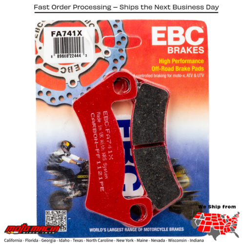 Brake Pads Fa741x Carbon X Series Arctic Cat Wildcat Sport 700 Xt 2015-2015