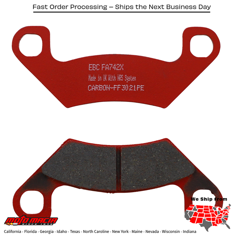 Brake Pads Fa742x Carbon X Series Arctic Cat Prowler Pro Crew 2020-2020 Arc