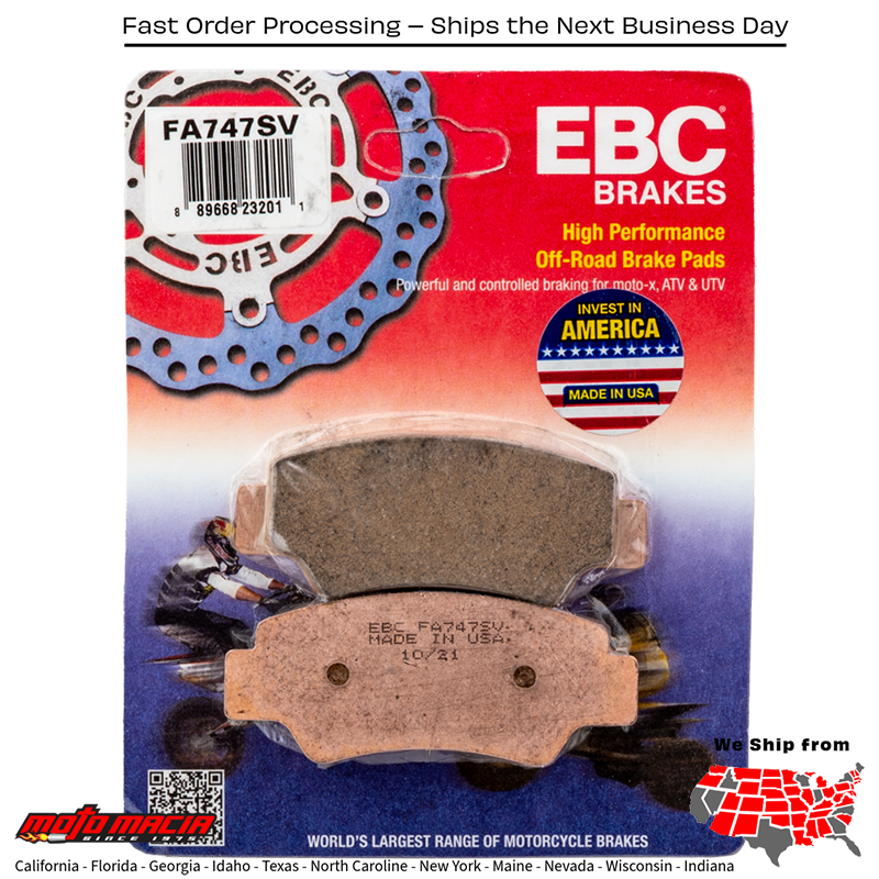 Brake Pads Fa747sv Severe Duty Sv Series for CF-Moto Zforce 1000 Eps 2017-2019