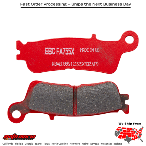Brake Pads Fa755x Carbon X Series Yamaha Yz450f 2020-2021 Yz250f 202