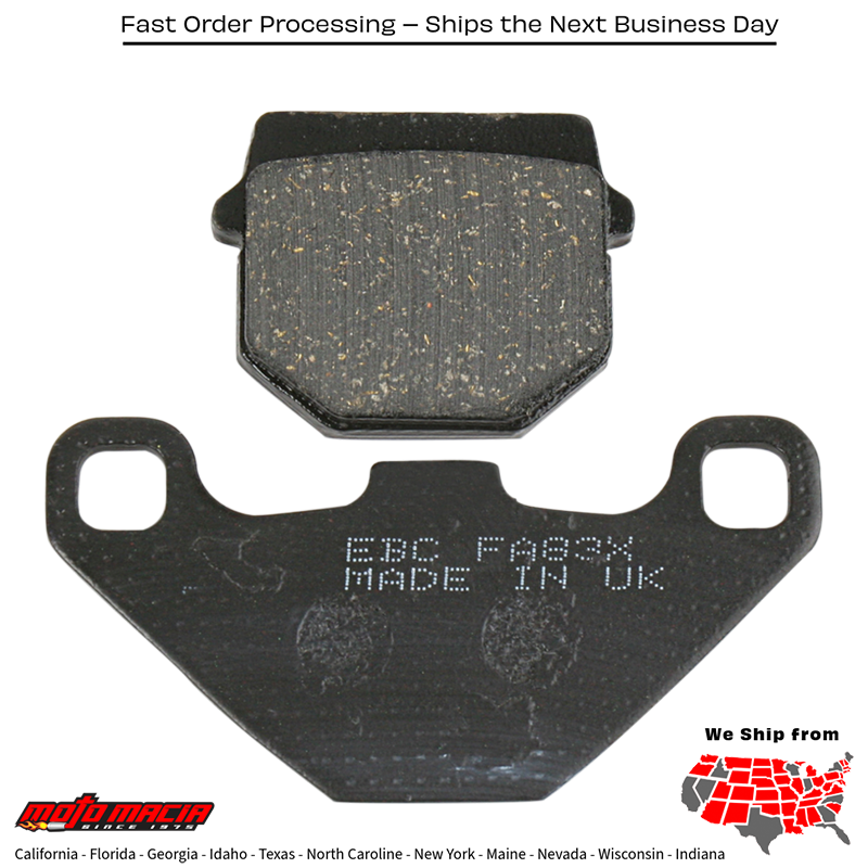 Brake Pads Fa83x Carbon X Series Polaris Phoenix 200 2005-2012 Suzuki Rm85 - Image 2