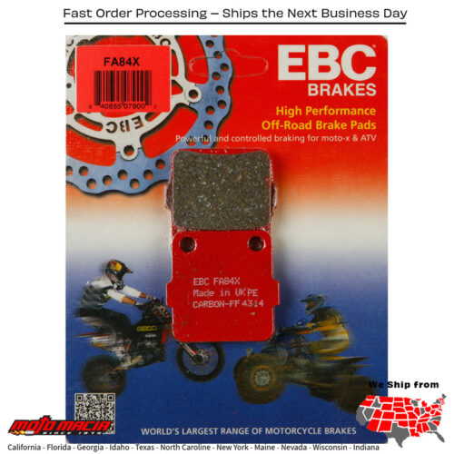 Brake Pads Fa84x Carbon X Series Kawasaki Kx85 2001-2020 Klx140 20 more