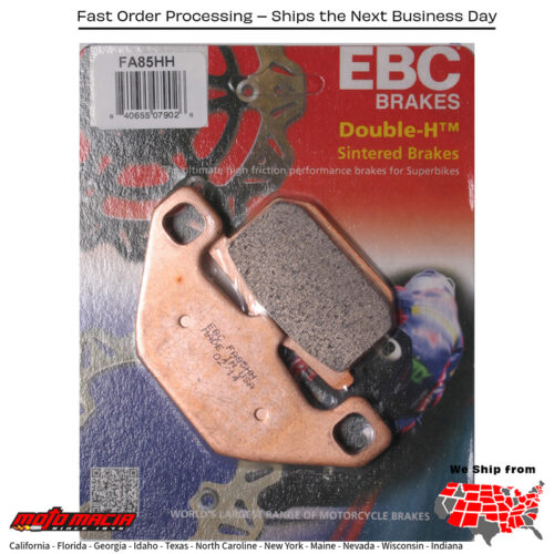 Brake Pads Fa85hh Double-H Sintered Kawasaki Ex250f Ninja 250r 1986-1987 Ka