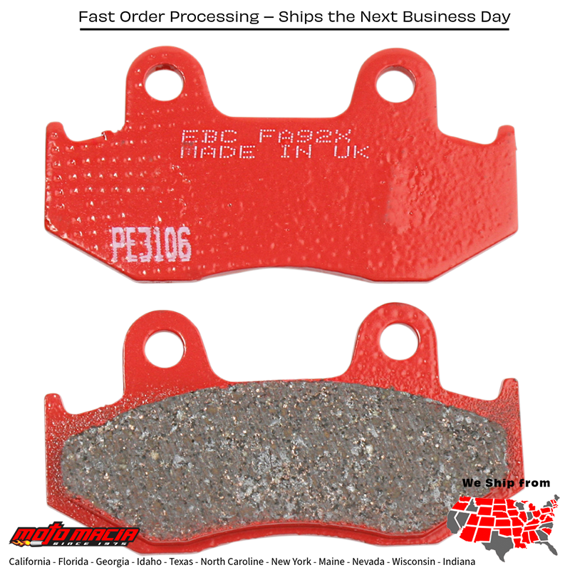 Brake Pads Fa92x Carbon X Series Honda Cr500r 1984-1986 Xr600r 1985-1 - Image 2