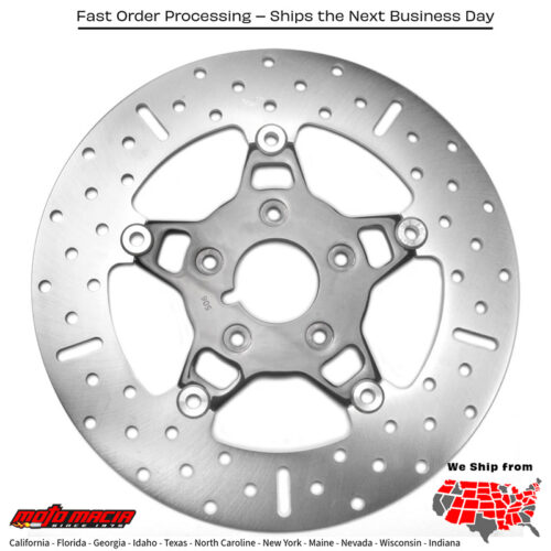 V-Twin Street Rotor Fsd009blk Floating Chrome/Black Harley-Davidson Xls1000