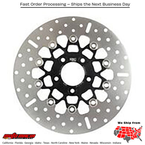 V-Twin Street Rotor Rsd019blk Floating Chrome/Black Harley-Davidson Fxsts S