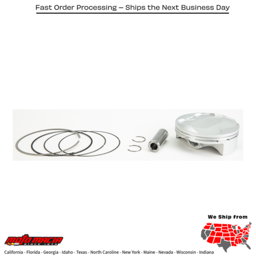 Piston Kit Forged Nikasil Cyl 95.98/Std 13.5:1 Honda Crf450rx 2017- more