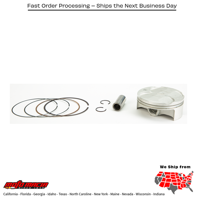 Piston Kit Forged Nikasil Cyl 76.96/Std 13.5:1 Yamaha Yz250fx 2017-2