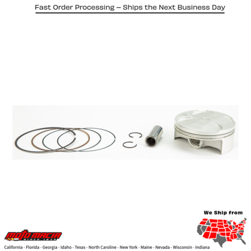 Piston Kit Forged Nikasil Cyl 76.97/Std 13.5:1 Yamaha Yz250fx 2017-2