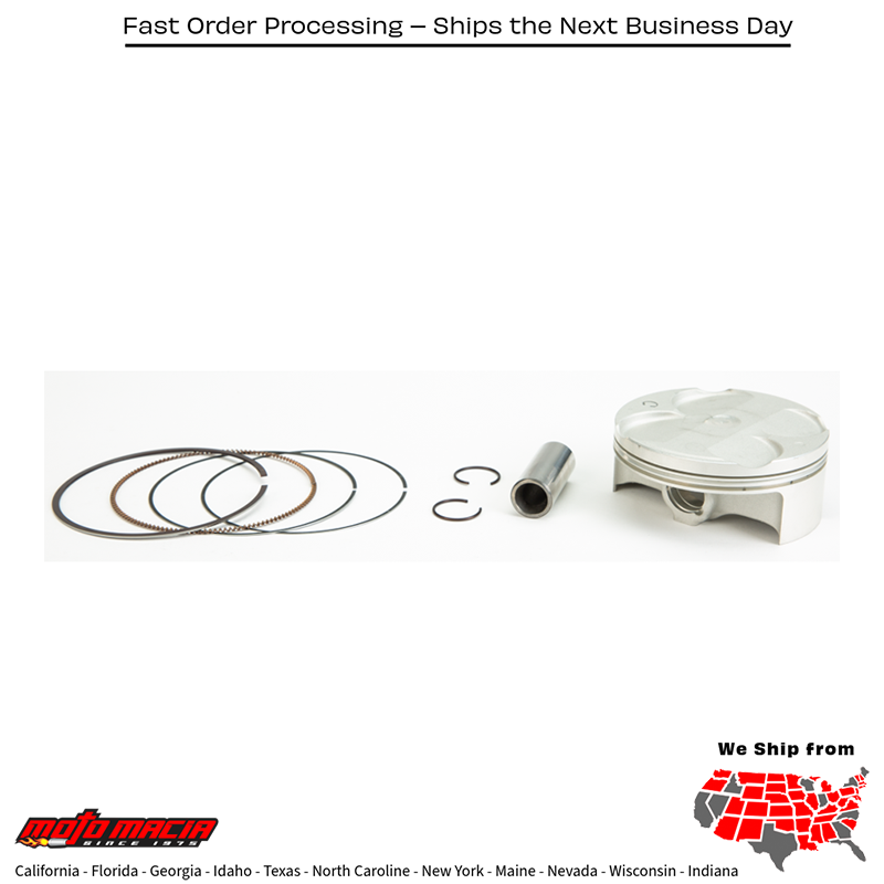 Piston Kit Forged Nikasil Cyl 76.97/Std 13.5:1 Yamaha Yz250fx 2017-2