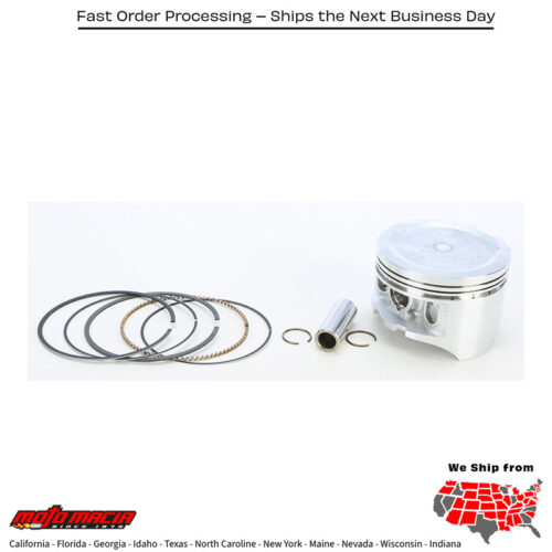 Piston Kit (80.00mm) Honda Trx350fe Rancher 4x4 Es 2000-2006 Trx350fm
