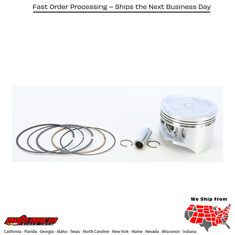 Piston Kit (80.00mm) Honda Trx350fe Rancher 4x4 Es 2000-2006 Trx350fm