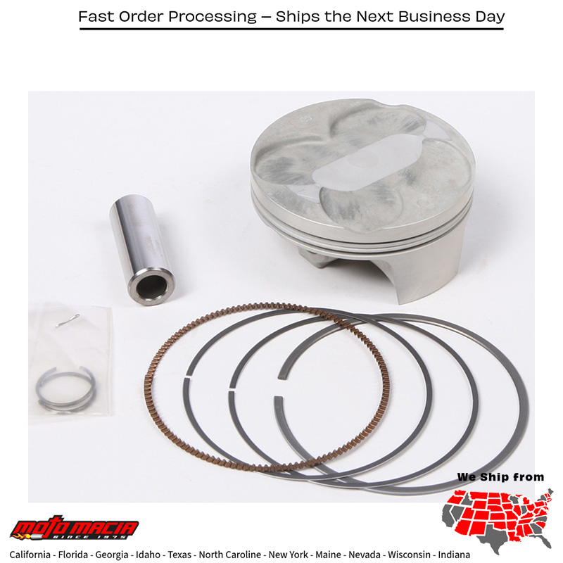 Piston Kit Forged Nikasil Cyl 76.97/Std 13.4:1 Suzuki Rm-Z250 2007-2009