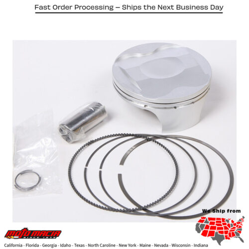 Piston Kit Forged Nikasil Cyl 95.97/Std 12.2:1 Suzuki Rmx450z 2010-2