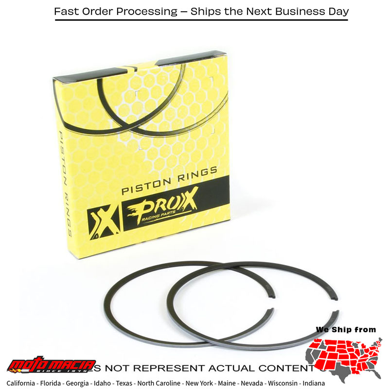 Piston Rings 66.35mm Kawasaki For Pro X Pistons Only Kx250 1992-2004