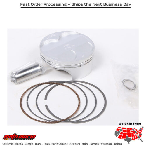 Piston Kit Forged Nikasil Cyl 76.98/Std 13.2:1 Kawasaki Kx250f 201