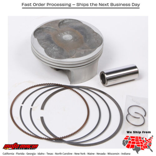 Piston Kit Forged Nikasil Cyl 76.96/Std 13.5:1 Kawasaki Kx250f 201