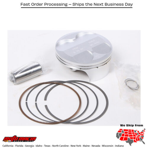 Piston Kit Forged Nikasil Cyl 76.97/Std 13.5:1 Kawasaki Kx250f 201