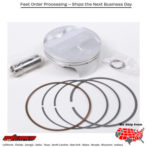 Piston Kit Forged Nikasil Cyl 76.96/Std 13.8:1 Kawasaki Kx250f 201