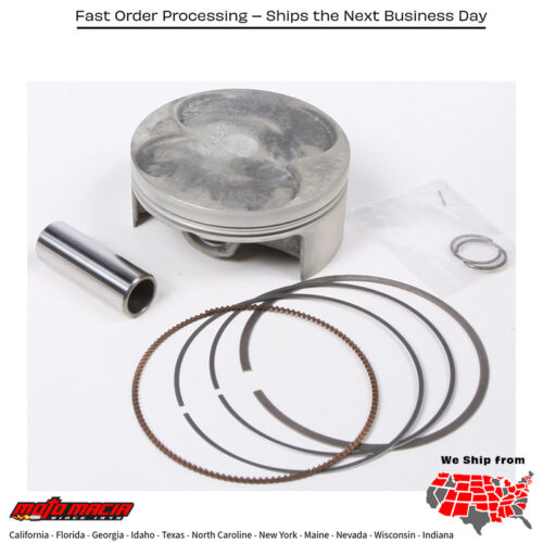 Piston Kit Forged Nikasil Cyl 76.96/Std 12.6:1 Kawasaki/Suzuki Kx2