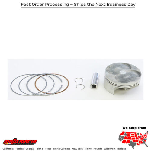 Piston Kit Forged Nikasil Cyl 76.97/Std 12.6:1 Kawasaki/Suzuki Kx2