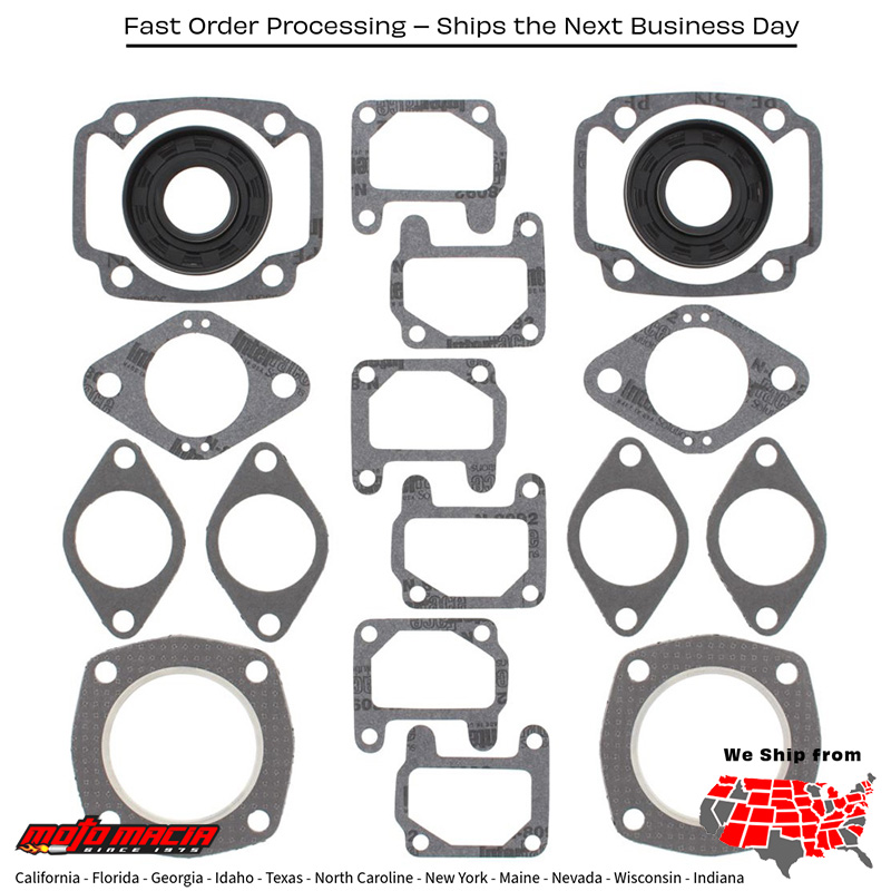 Gasket Kit- 340/Fc '71-75 + Jag 75-Invitr 340 78 Arctic Cat Panther/Puma/Ch