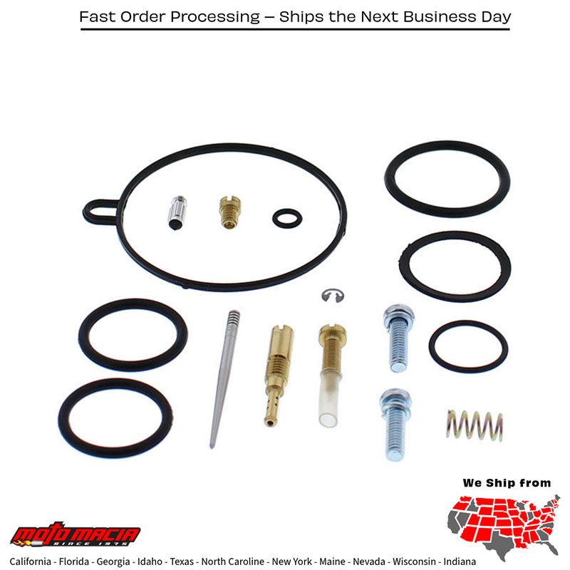 Carburetor Repair Kit Honda Trx125 1985-1986 Rebuild Closed Course