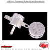 Rear Brake Reservoir W/Cap (Plain) Mpn: Rbr1-3Fitment Yamaha Yfz350 Banshee 1987 1988 1989 1990 1991 1992 1993 1994 1995 1996 1997 1998 1999 2000 2001 2002 2003 2004 2005 2006 2012 2011 2010 2009 2008 2007