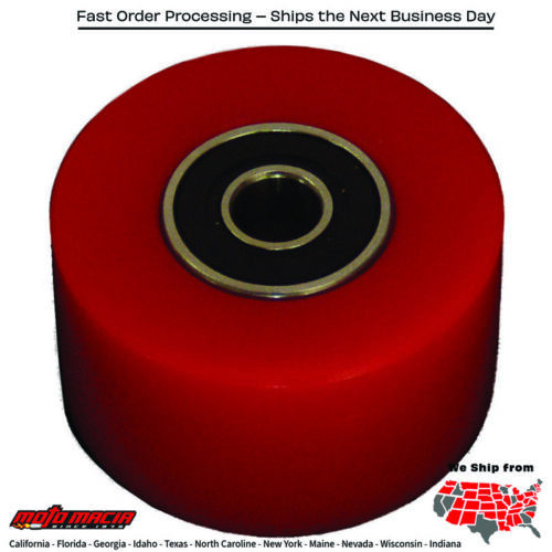 Chain Roller W/Bearing (Red) Mpn: Cr1-RdFitment Honda Trx400x 2012 2013 2014 2009Honda Xr600r 1987 1988 1989 1990 1991 1992 1993 1994 1995 1996 1997 1998 1999 2000Honda Xr250l 1991 1992 1993 1994 1995 1996Honda Trx400ex Sportrax 1999 2000 2001 2002 2003 2004 2005 2006 2007 2008 2009Honda Crf450r 2002 2003 2004Honda Cr125r 1999 2000 2001 2002 2003Honda Cr250r 1999 2000 2001 2002 2003Honda Xr250r 1987 1988 1989 1990 1991 1992 1993 1994 1995 1996 1997 1998 1999 2000 2001 2002Honda Xr400r 1996 1997 1998 1999 2000 2001 2002 2003 2004Suzuki Dr-Z400s 2000 2001 2002 2003 2004 2005 2006 2007 2008 2009 2011 2012 2013Suzuki Dr-Z400sm 2005 2006 2007 2008 2009 2013Suzuki Rm250 1984 1985 1986 1987 2000 2001 2002 2003 1988 1989 1990 1991 1992 1993 1994 1995 1996 1997 1998 1999Suzuki Dr-Z400e Non Ca Model 2000 2001 2002 2003 2004 2005 2006 2007Suzuki Rm125 1984 1985 1986 1987 1988 2000 2001 2002 2003 1989 1990 1991 1992 1993 1994 1995 1996 1997 1998 1999Suzuki Dr-Z400 2000 2001 2002 2003Suzuki Dr350 1990 1991 1992 1993 1994 1995 1996 1997 1998 1999Suzuki Dr350se 1994 1995 1996 1997 1998 1999Suzuki Rmx250 1989 1990 1991 1992 1993 1994 1995 1996 1997 1998Suzuki Dr250se 1990 1991 1992 1993 1994 1995Suzuki Dr250 1990 1991 1992 1993Suzuki Dr350s 1990 1991 1992 1993Yamaha Wr426f 2001 2002Yamaha Yz426f 2000 2001 2002Yamaha Wr400f 1998 1999 2000Yamaha Yz400f 1998 1999Yamaha Wr500 1992Yamaha Yz490 1987 1988 1989 1990Yamaha Yfs200 Blaster 1988 1989 1990 1991 1992 1993 1994 1995 1996 1997 1998 1999 2000 2001 2002 2003 2004 2005 2006Yamaha Yfz350 Banshee 1987 1988 1989 1990 1991 1992 1993 1994 1995 1996 1997 1998 1999 2000 2001 2002 2003 2004 2005 2006Yamaha Yz125 1987 1988 1989 1990 1991 1992 1993 1994 1995 1996 1997 1998 1999 2000 2001 2002 2003Yamaha Yz250 1987 1988 1989 1990 1991 1992 1993 1994 1995 1996 1997 1998 1999 2000 2001 2002 2003Yamaha Yz450f 2003 2004Yamaha Wr250f 2002 2003 2004 2001Yamaha Wr450f 2003 2004