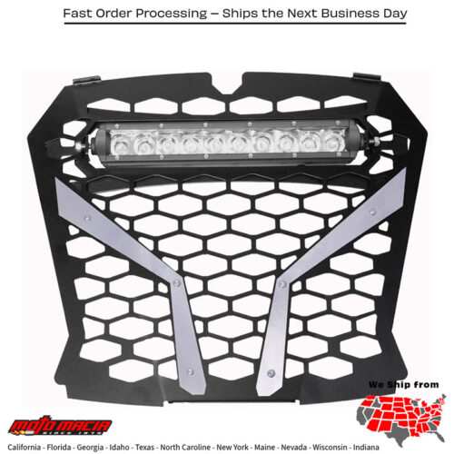 Front Grill Silver Pol Rzr S With 10" Light Mpn: Rzr-Fgls-Xp1ksFitment Polaris Rzr Xp Turbo S 2019 2019