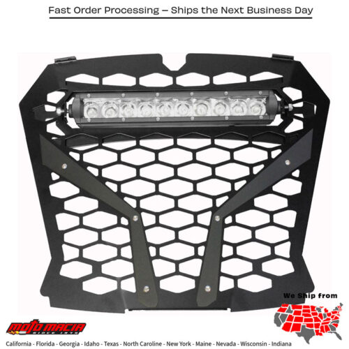 Front Grill Black Pol Rzr S With 10" Light Mpn: Rzr-Fgls-Xp1ks-BblkFitment Polaris Rzr Xp Turbo S 2019