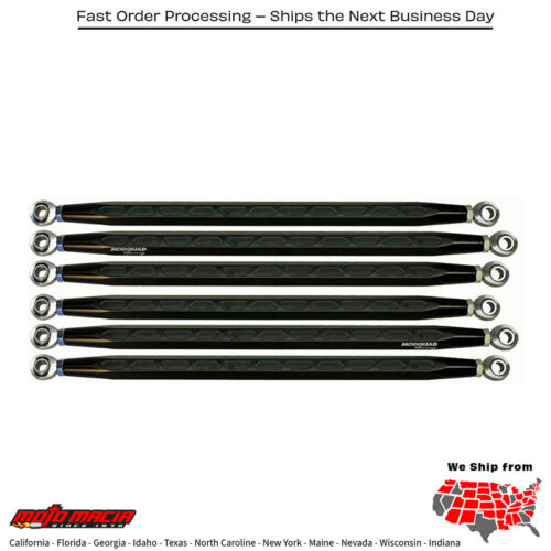 Radius Rods Extreme Can Am Solid Black X3 Ds Mpn: Ca-Rr-X3ds-Hex-BlkFitment Can-Am Maverick X3 Xds Turbo R 2017 2018 2019Can-Am Maverick X3 Max Xds Turbo R 2018 2019