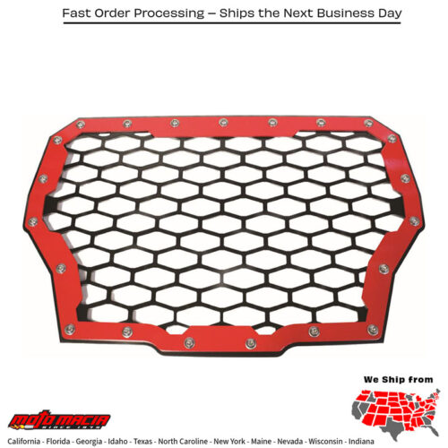 Mq Grill Red Pol Turbo No Light Mpn: Rzr-Fg-T-RdFitment Polaris Rzr Xp 1000 Eps 2017
