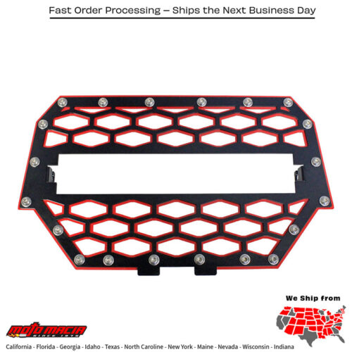 2-Panel Front Grill Black/Red W/10" Light Bar Mpn: Rzr-Fgls-1k-RdFitment Polaris Rzr Xp 1000 Eps 2014 2015 2016Polaris Rzr 900 S 2015 2016 2017Polaris Rzr 900 S Eps 2015 2016 2017Polaris Rzr 900 Trail 2016Polaris Rzr 900 Trail Eps 2016 2015Polaris Rzr Xp 1000 2014 2015 2016