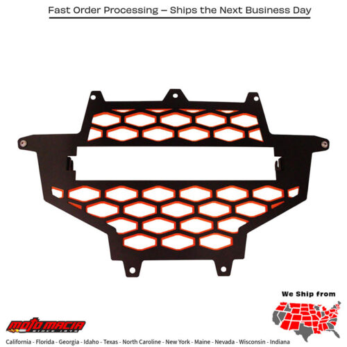 2-Panel Front Grill Black/Red W/Light Mount Mpn: Rzr-Fgl-Xp-RdFitment Polaris Rzr Xp 4 900 2013Polaris Rzr Xp 4 900 Eps 2013