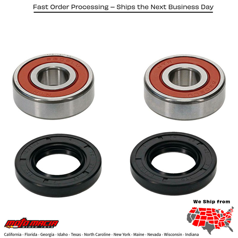 Wheel Bearing Kit Premium Honda Tr200 Fatcat 1986-1987 Atc125m 1984-1